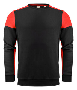 Dwukolorowa bluza Prime Crewneck marki Printer - Czarno - czerwona