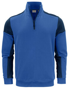 Dwukolorowa bluza typu Half Zip Prime Halfzip Sweater marki Printer - Niebiesko - Granatowy