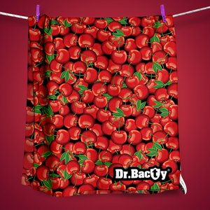 Ręcznik dla dzieci z powłoką antybakteryjną dwustronny Dr.Bacty - Cherry - 60x130