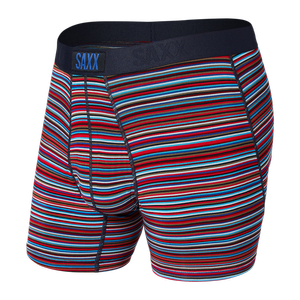 Men's quick-drying SAXX VIBE Boxer Briefs with stripes - multicolored.