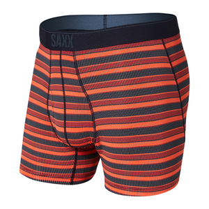 Men's trekking / sport boxer briefs with fly SAXX QUEST Boxer Brief Fly sunny stripes.