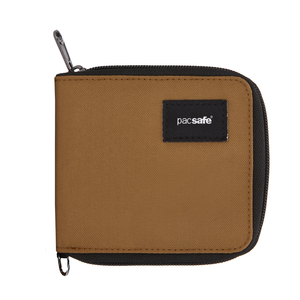 Pacsafe RFIDsafe recycled anti-theft wallet - brown