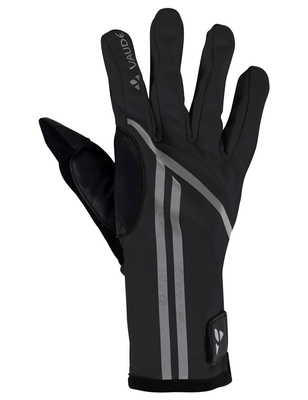 Winter bicycle gloves with Vaude Post fingers - black