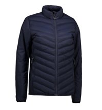 Women's ID stretch quilted jacket, navy blue