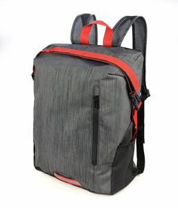 foldable backpack type roll top TROIKA trekpack - gray.