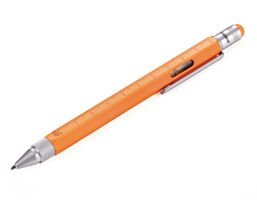 multifunctional ballpoint pen TROIKA construction - orange.